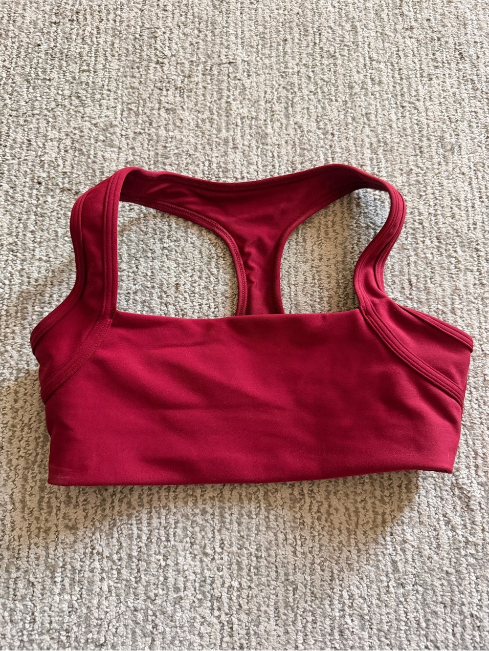 Abercrombie & Fitch YPB sculpt lux sports bra red